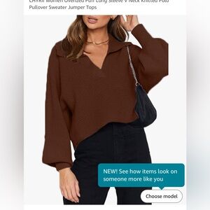 Brown Polo Sweater